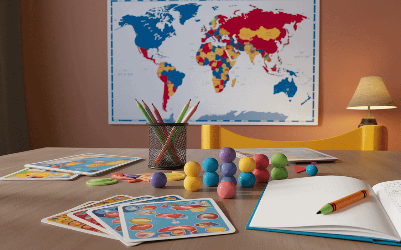 Jeux et carte pays en U