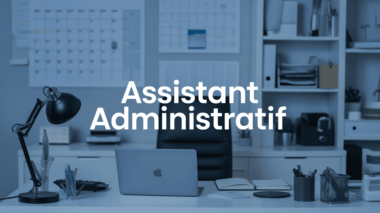 Assistant administratif dans un bureau organisé et moderne