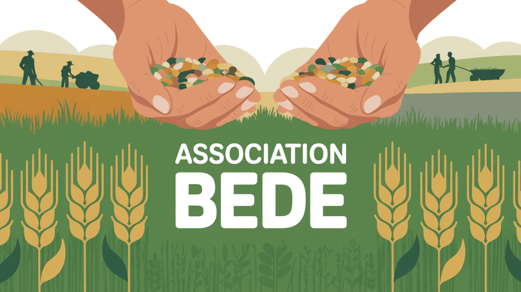 association bede illustration mains graines champs