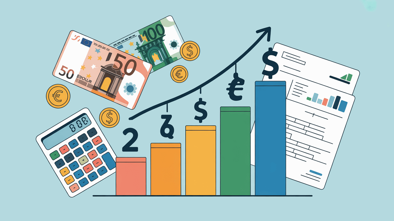 graphique barres évolution clerc de notaire salaire