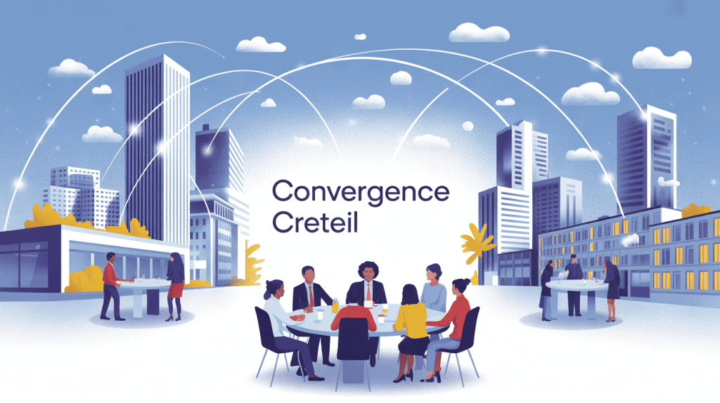 Convergence Créteil illustration ville acteurs collaboration