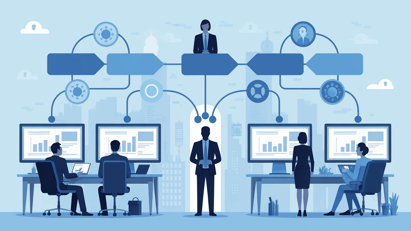 Schéma coo job description organisation moderne