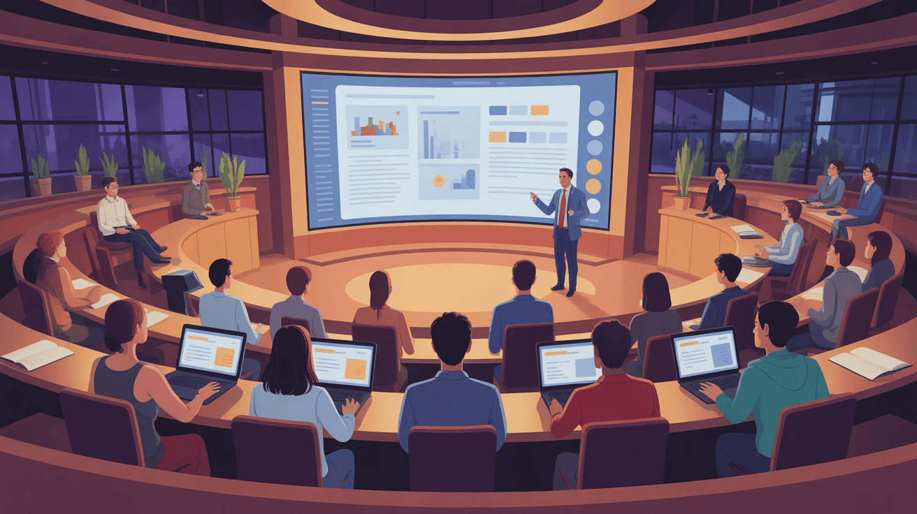 Étudiants en cours campus universitaire de saint jérôme