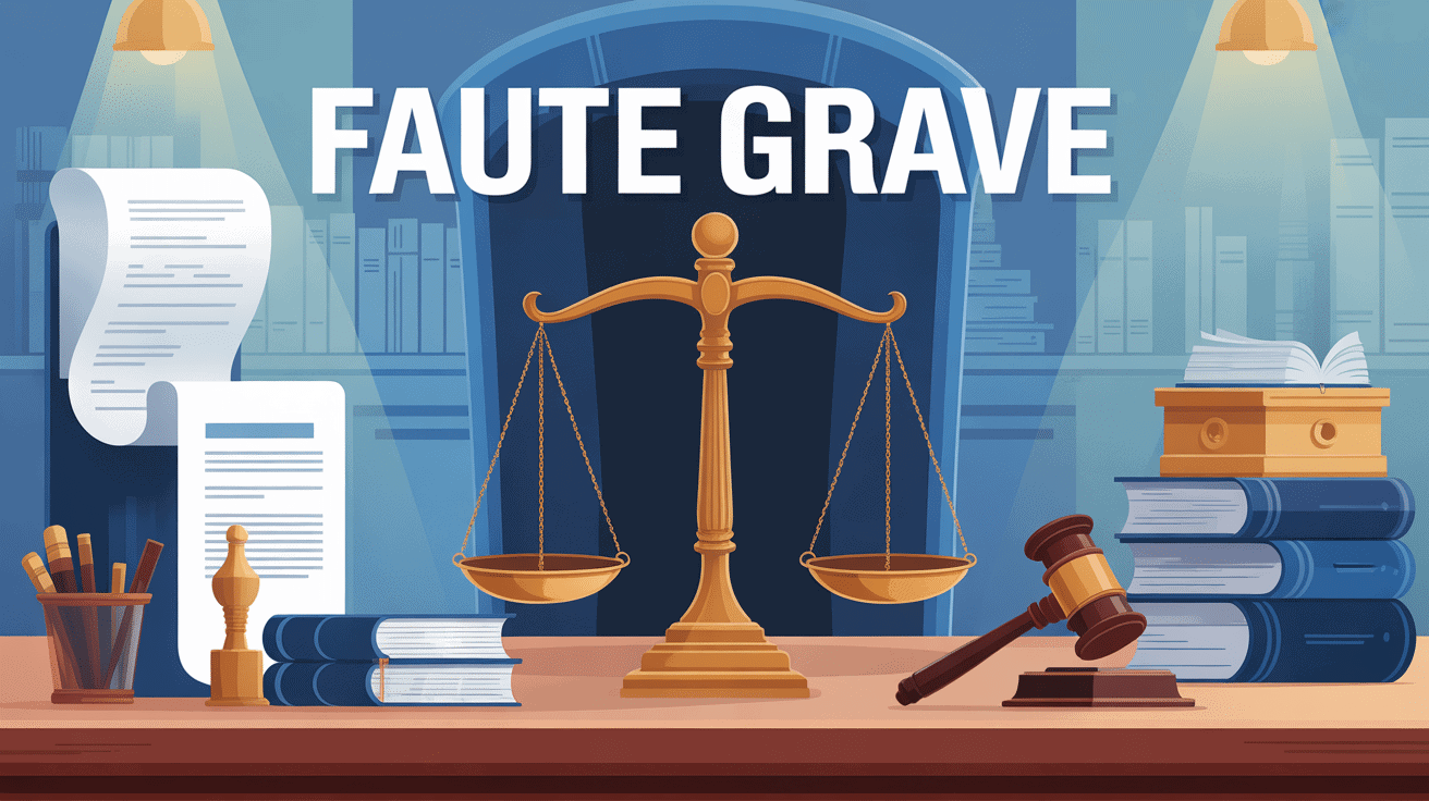 faute grave en droit français balance justice moderne