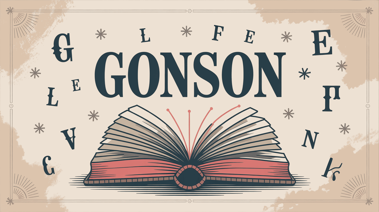 Livre ancien illustrant gonson et son origine