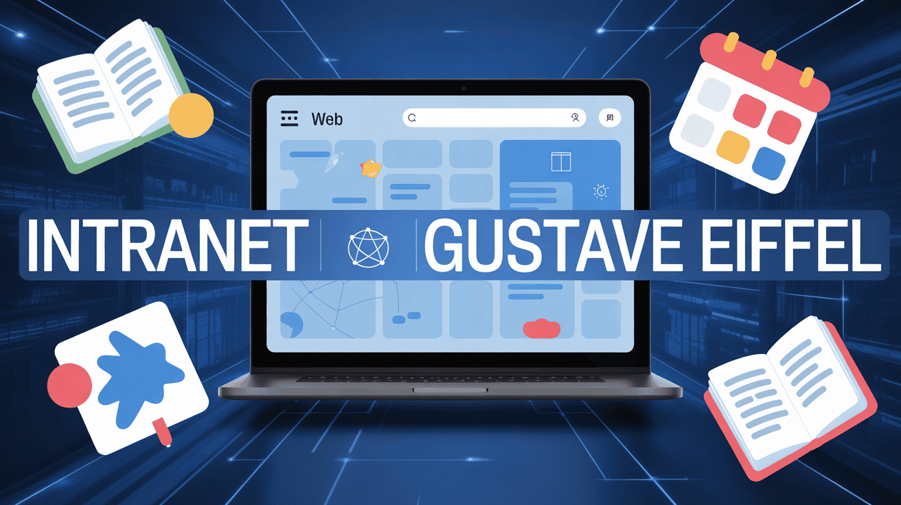 Interface Intranet Gustave Eiffel portail universitaire