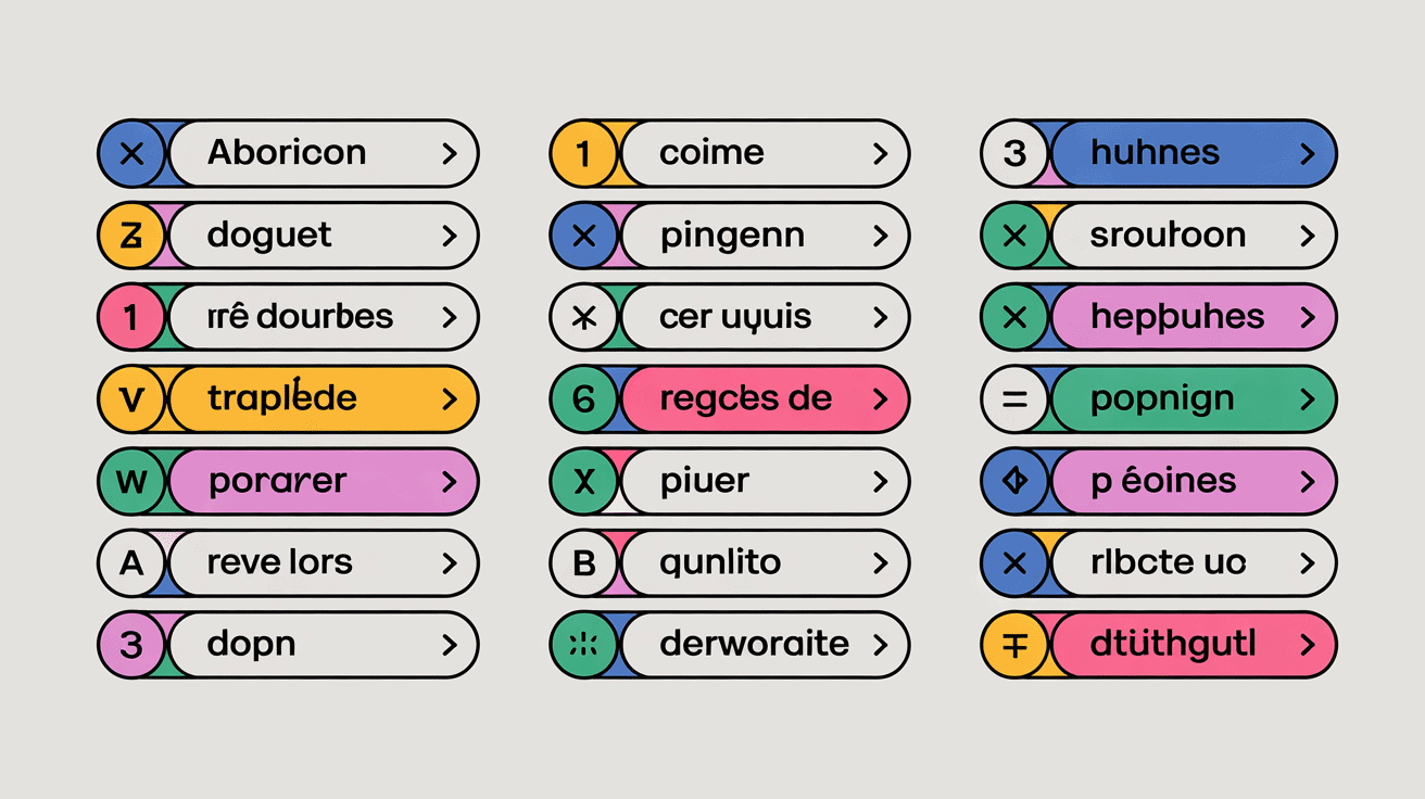 tableau laued comparaison mots similaires