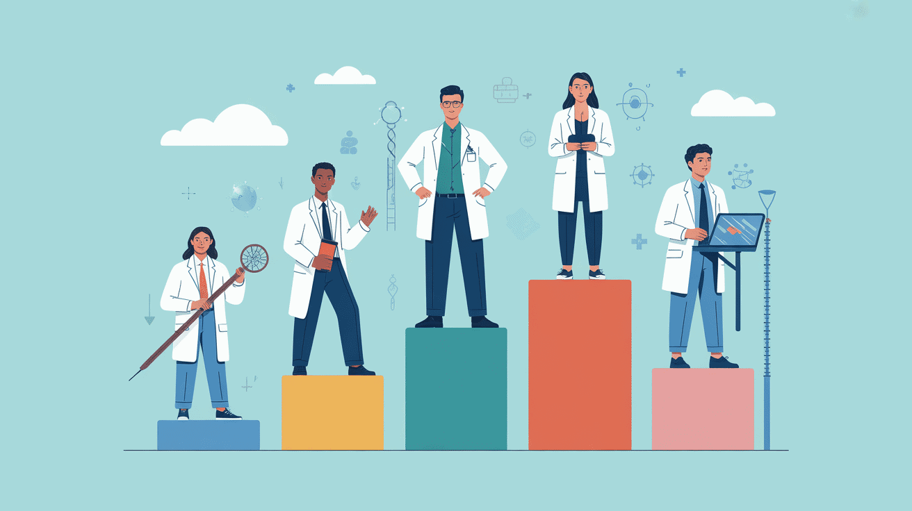 facteurs salaires radiologue illustration balance experience