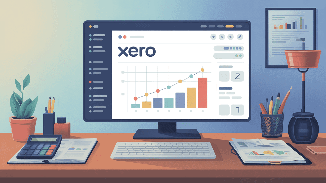 Tableau de bord xero logiciel comptabilité moderne