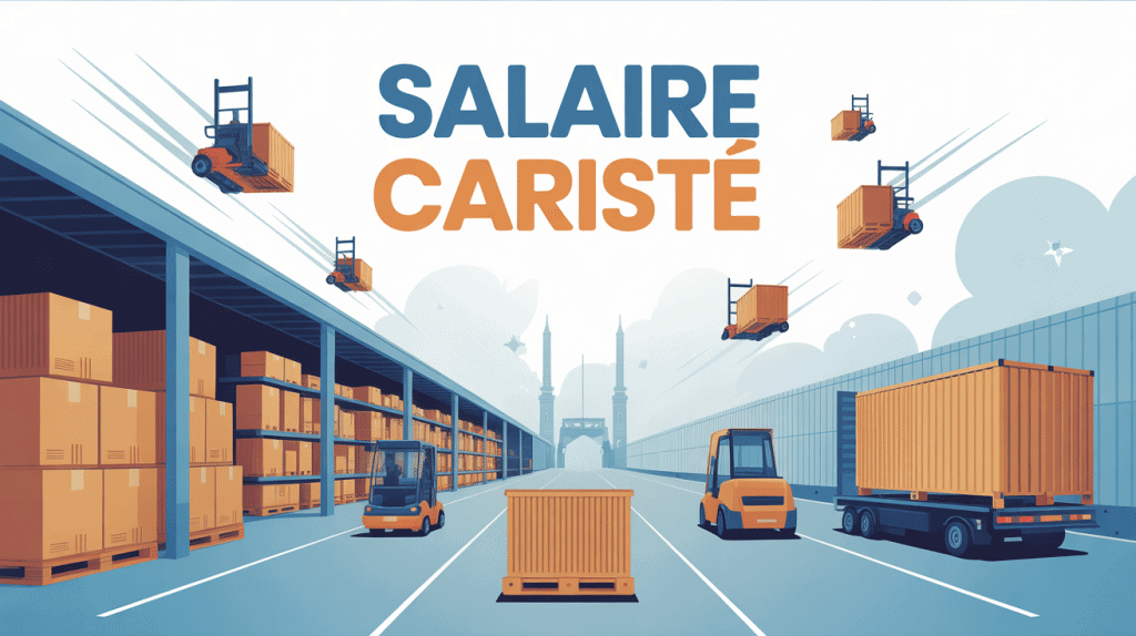 cariste salaire entrepôt logistique vectoriel