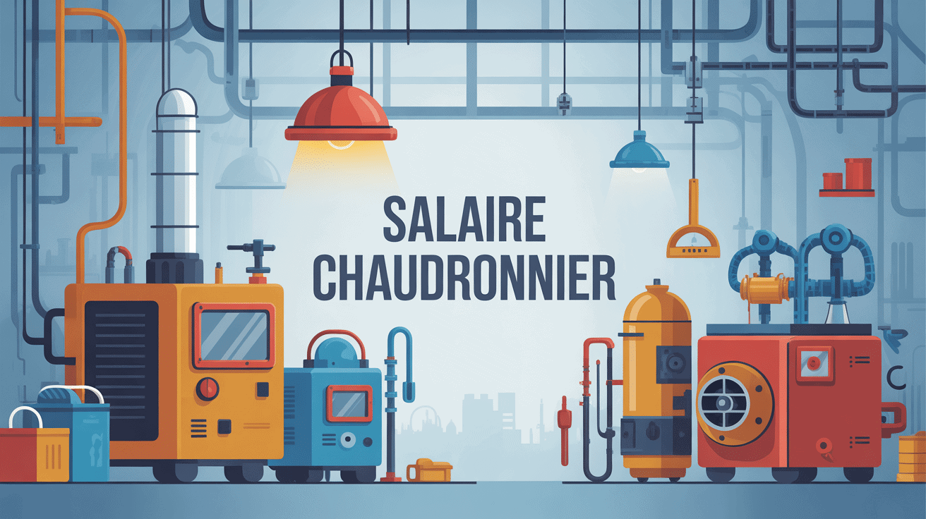 illustration chaudronnier salaire industrie stylisée