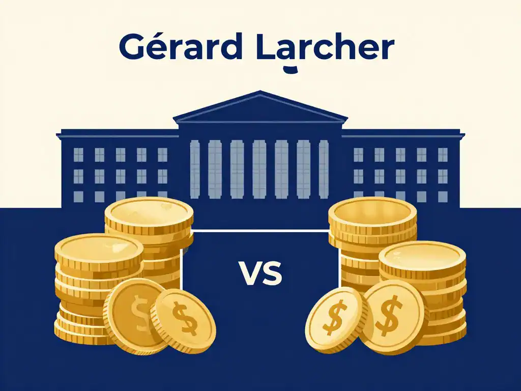 gérard larcher salaire composition revenus diagramme stylisé