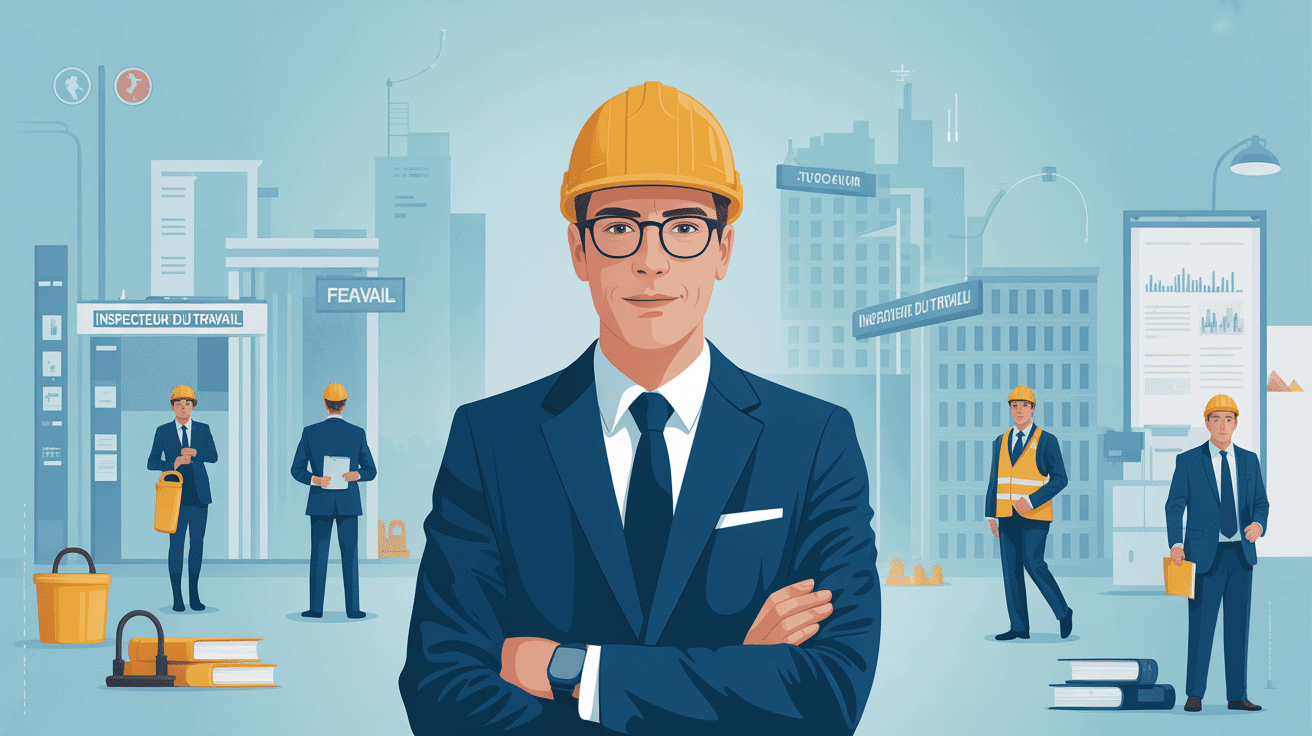 inspecteur du travail salaire panorama illustration