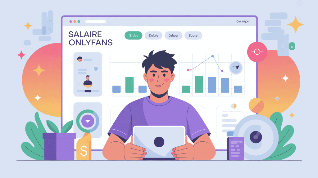 illustration salaire onlyfans graphique