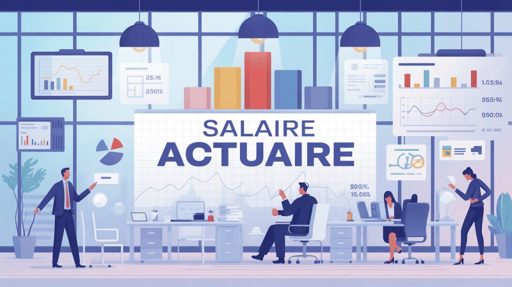 salaire actuaire calculs graphiques bureau moderne