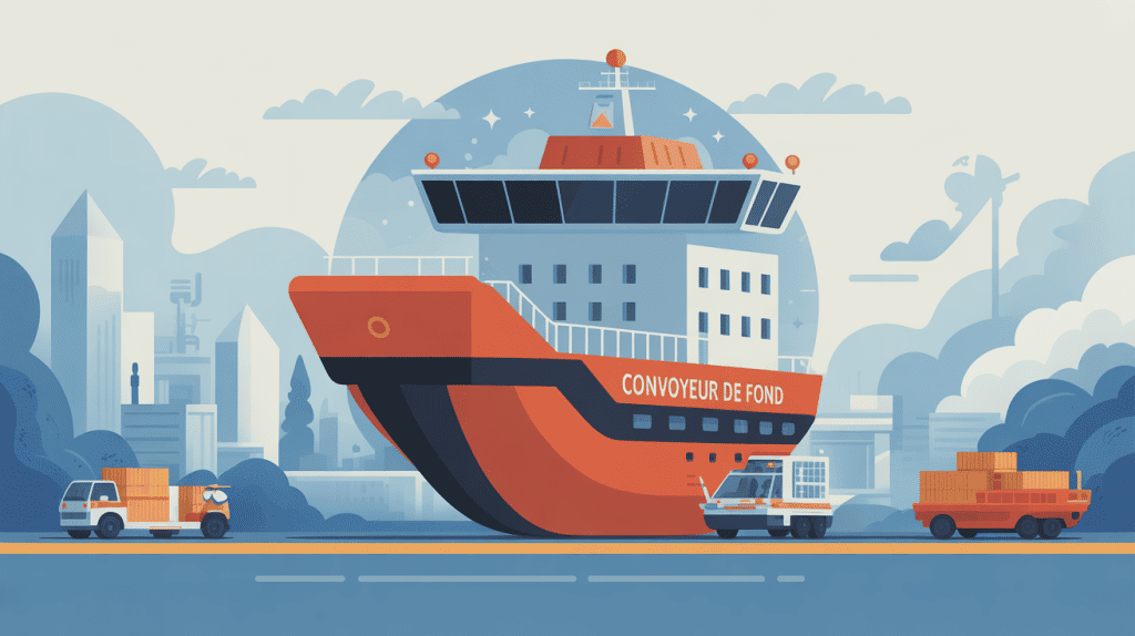 Illustration métier salaire convoyeur de fond fourgon agents sécurité