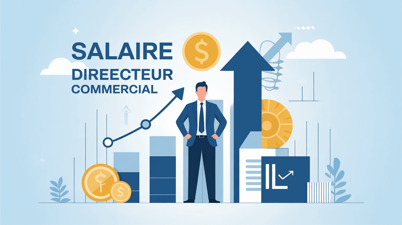 illustration salaire directeur commercial croissance bonus avantages