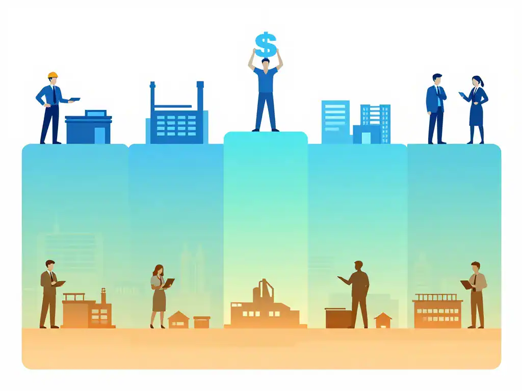 illustration salaire moyen en chine par secteurs et métiers