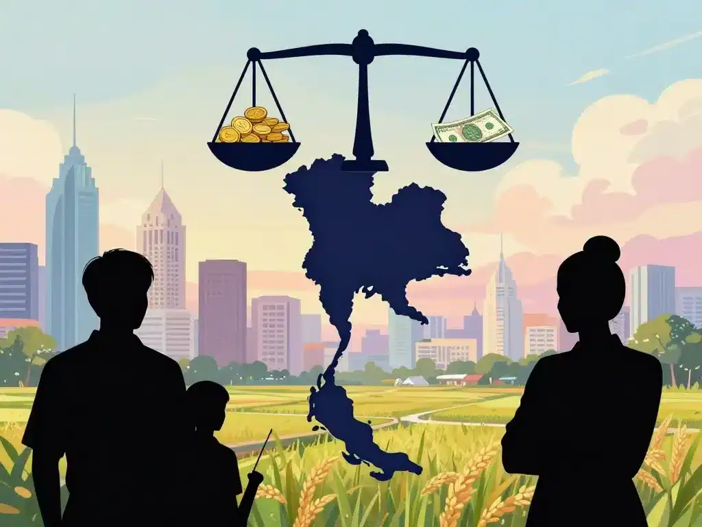 salaire moyen en thailande symboles disparités