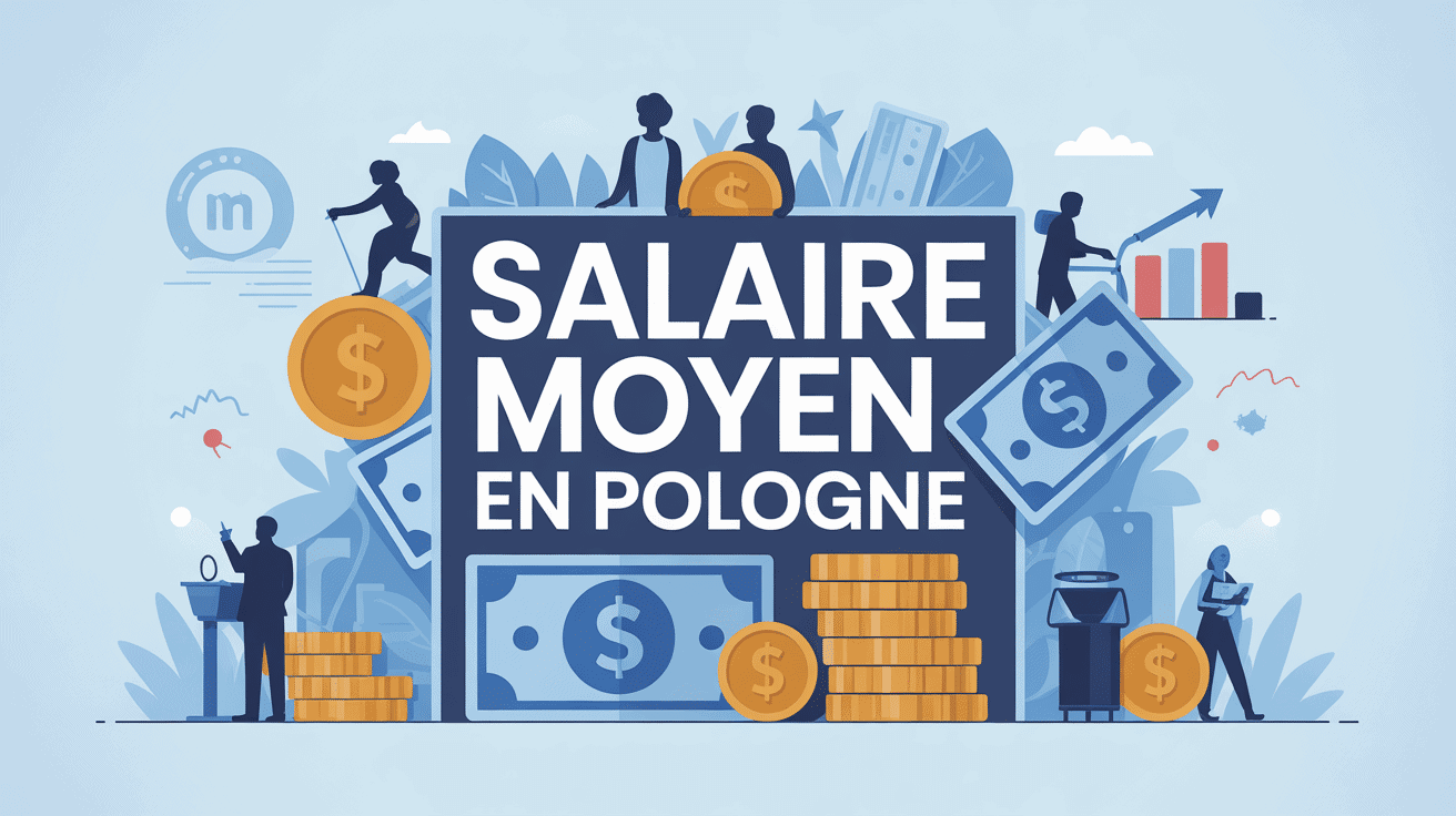 illustration du salaire moyen pologne moderne