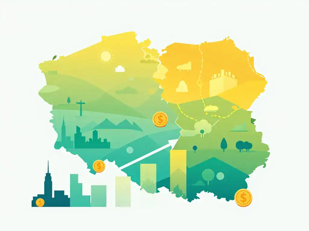 salaire moyen pologne par ville et région image