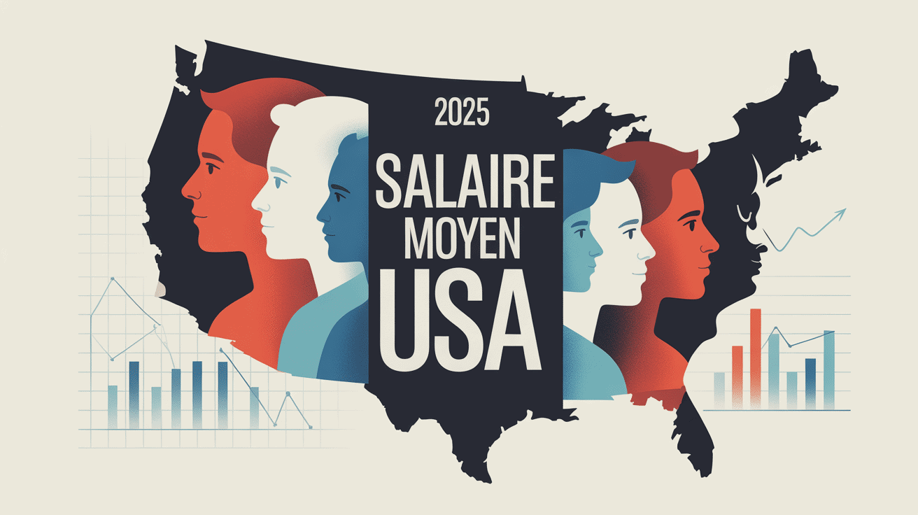 illustration salaire moyen usa par régions
