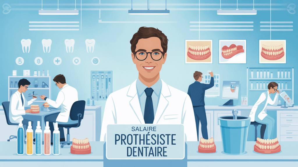 salaire prothesiste dentaire illustration laboratoire technicien rémunération