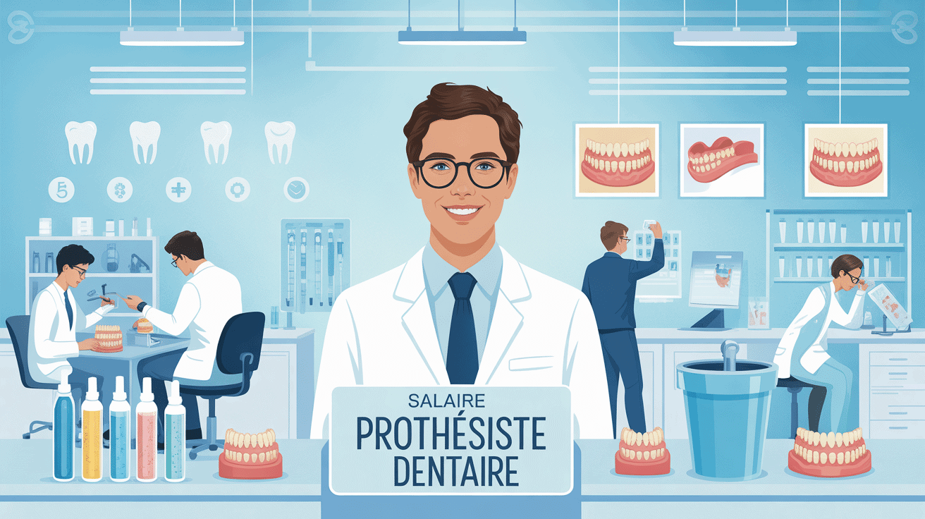 salaire prothesiste dentaire illustration laboratoire technicien rémunération