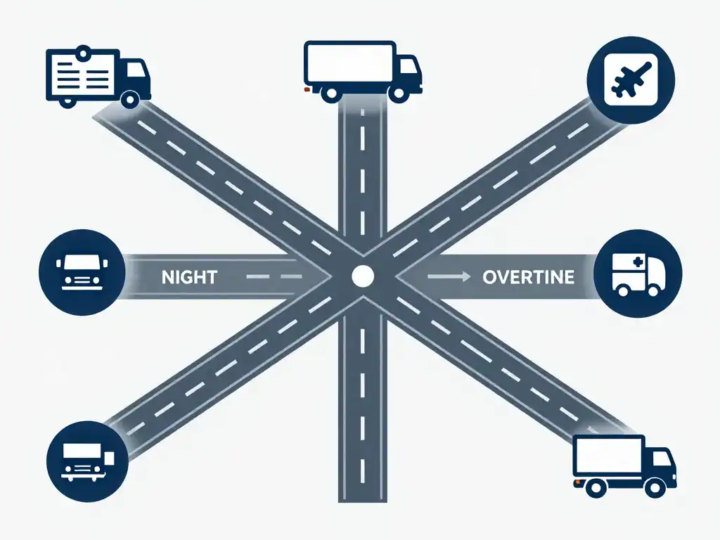 Facteurs salaire routier permis primes trajet