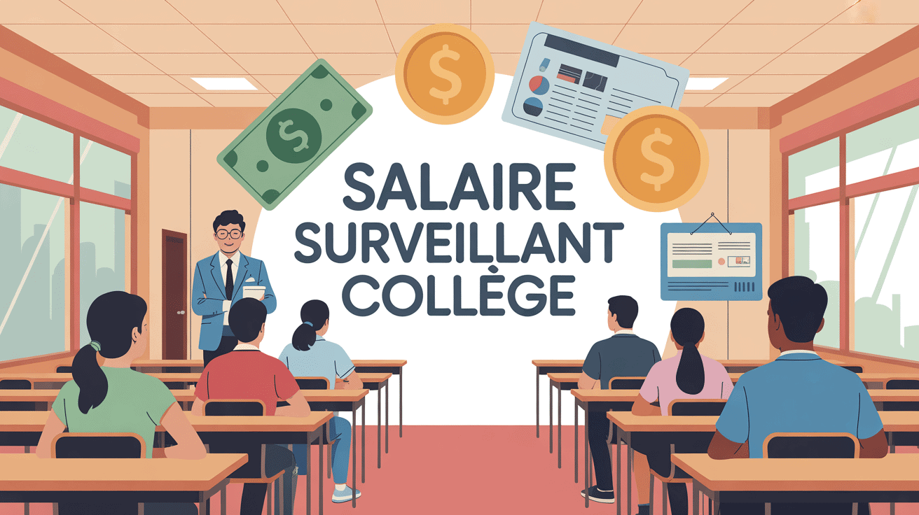 illustration salaire surveillant collège ambiance éducative