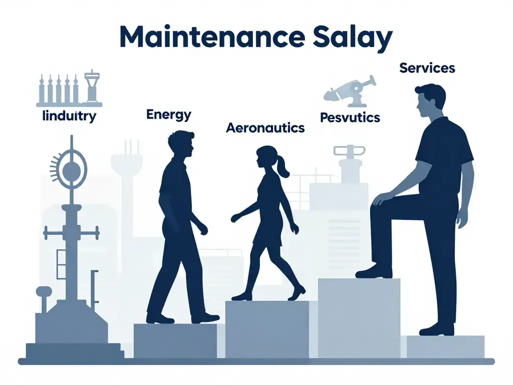progression salaire technicien de maintenance par expérience et secteur
