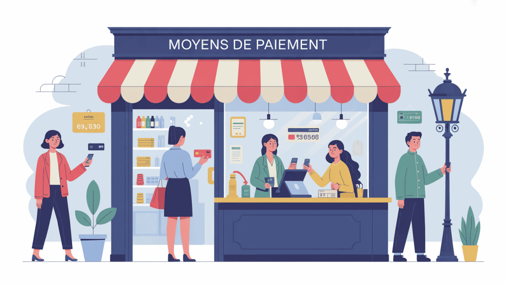 2 moyens de paiement obligatoires boutique France