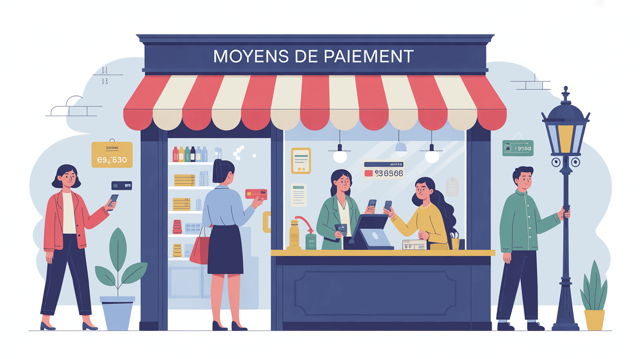 2 moyens de paiement obligatoires boutique France