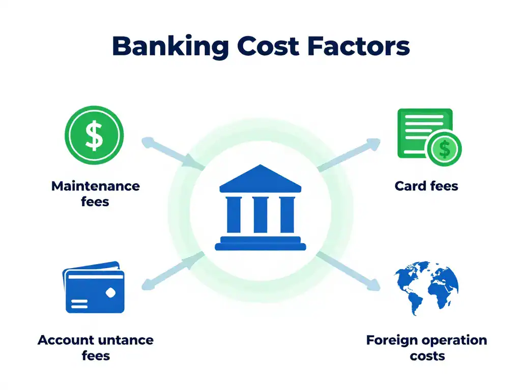 banque le moins cher schéma frais bancaires principaux
