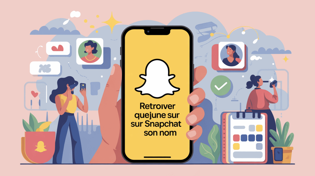 illustration comment trouver quelqu'un sur snap sans son nom