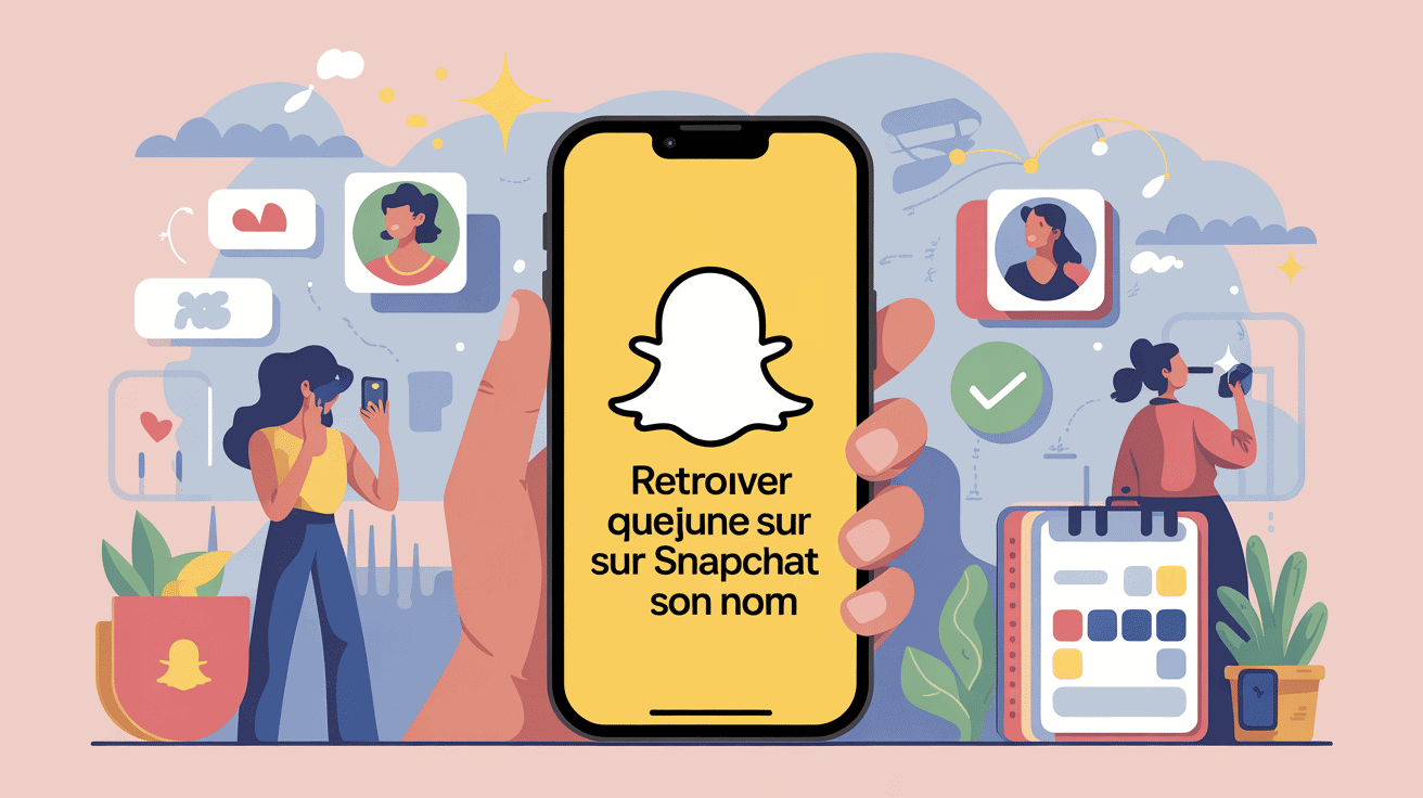 illustration comment trouver quelqu'un sur snap sans son nom