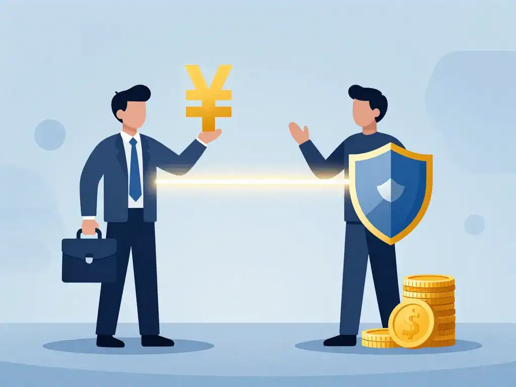 Illustration symbole de la différence entre action et obligation