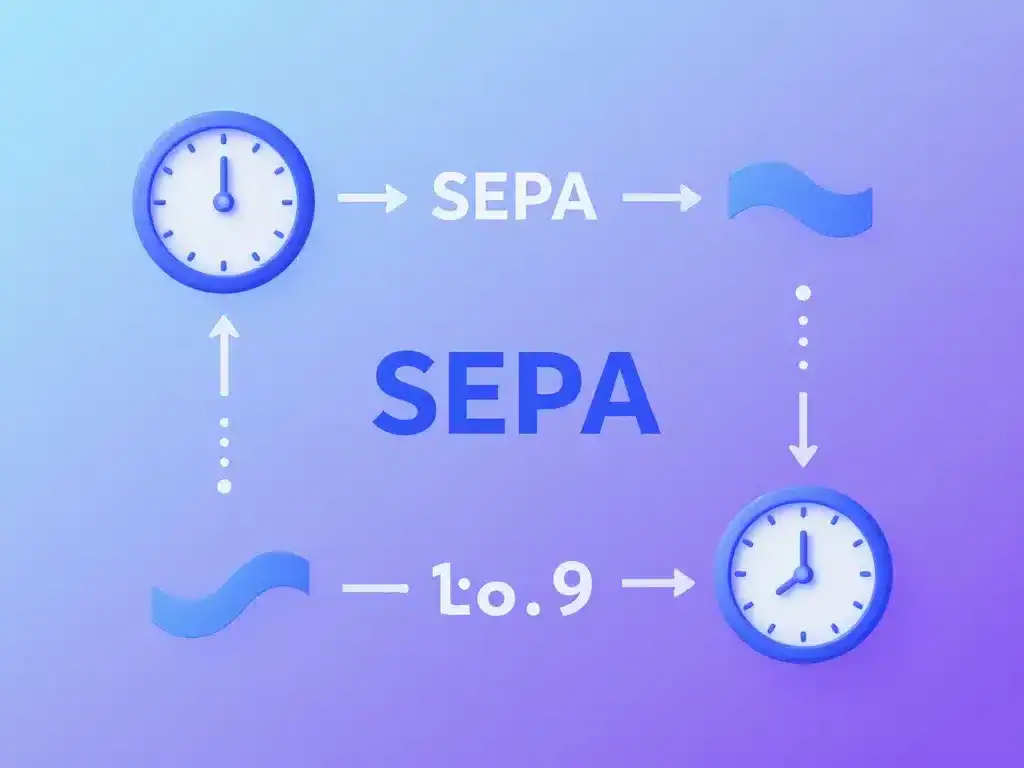 Heure réception virement Boursorama forum, schéma des étapes SEPA