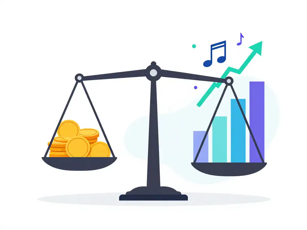Data visual Playlist Push coûts et retours