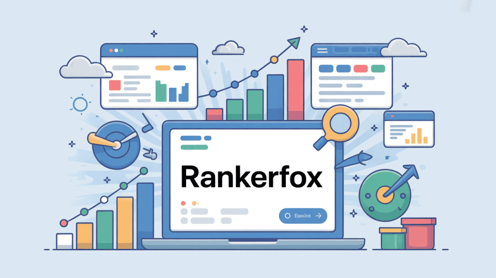 Illustration RankerFox logiciel SEO moderne
