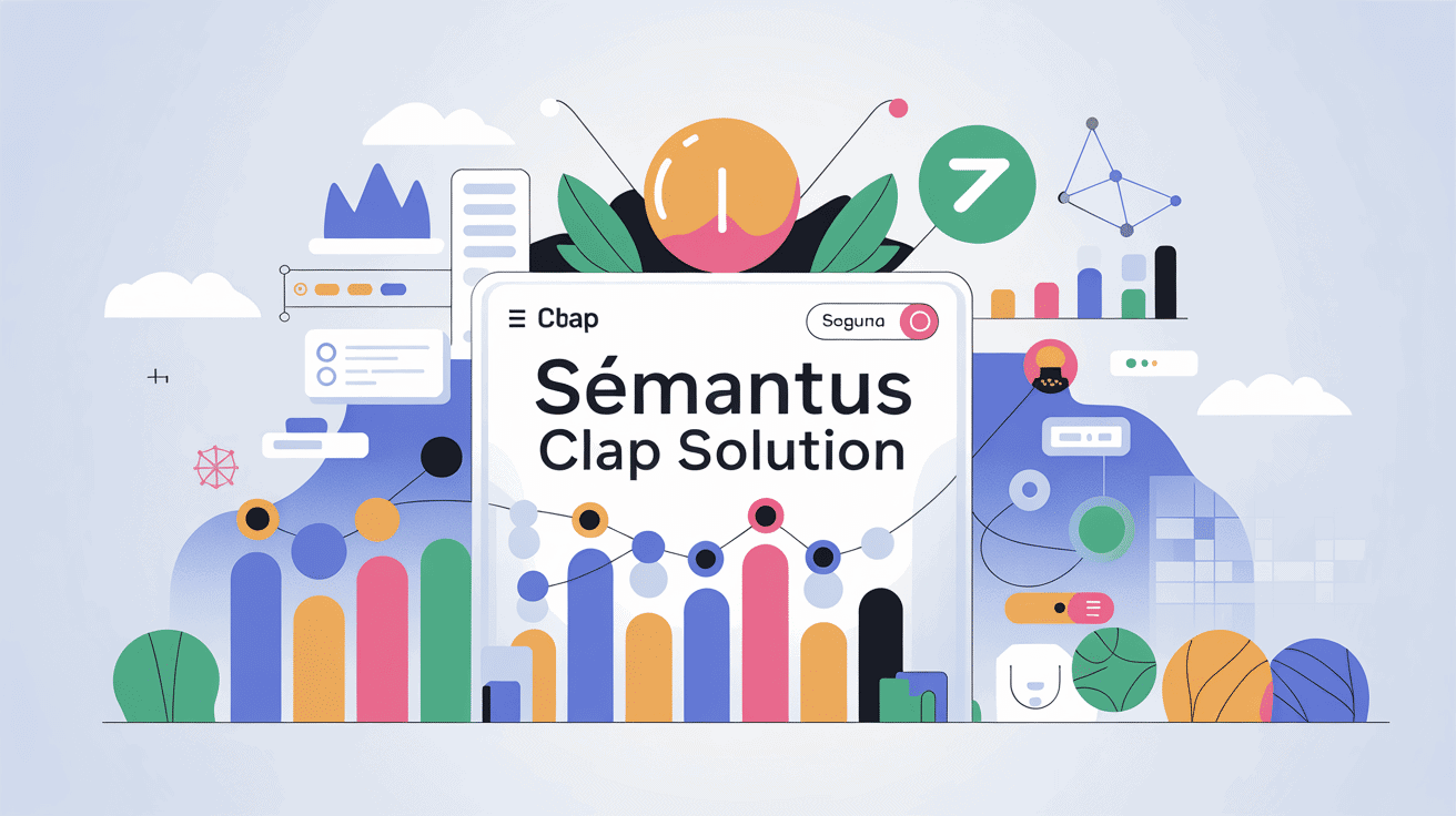 Sémantus Clap Solution analyse sémantique SEO illustration
