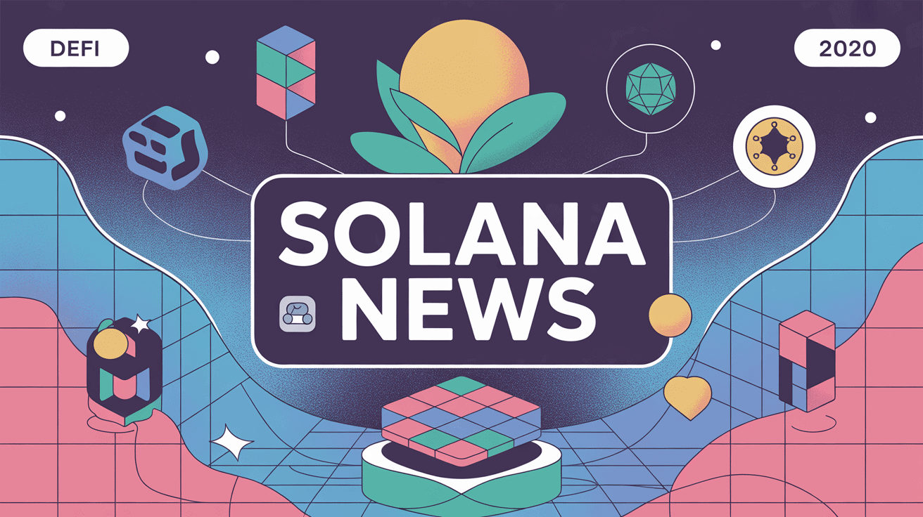 Solana news illustration écosystème blockchain dynamique