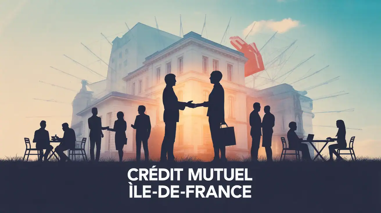Illustration banque mutualiste Crédit Mutuel Île-de-France