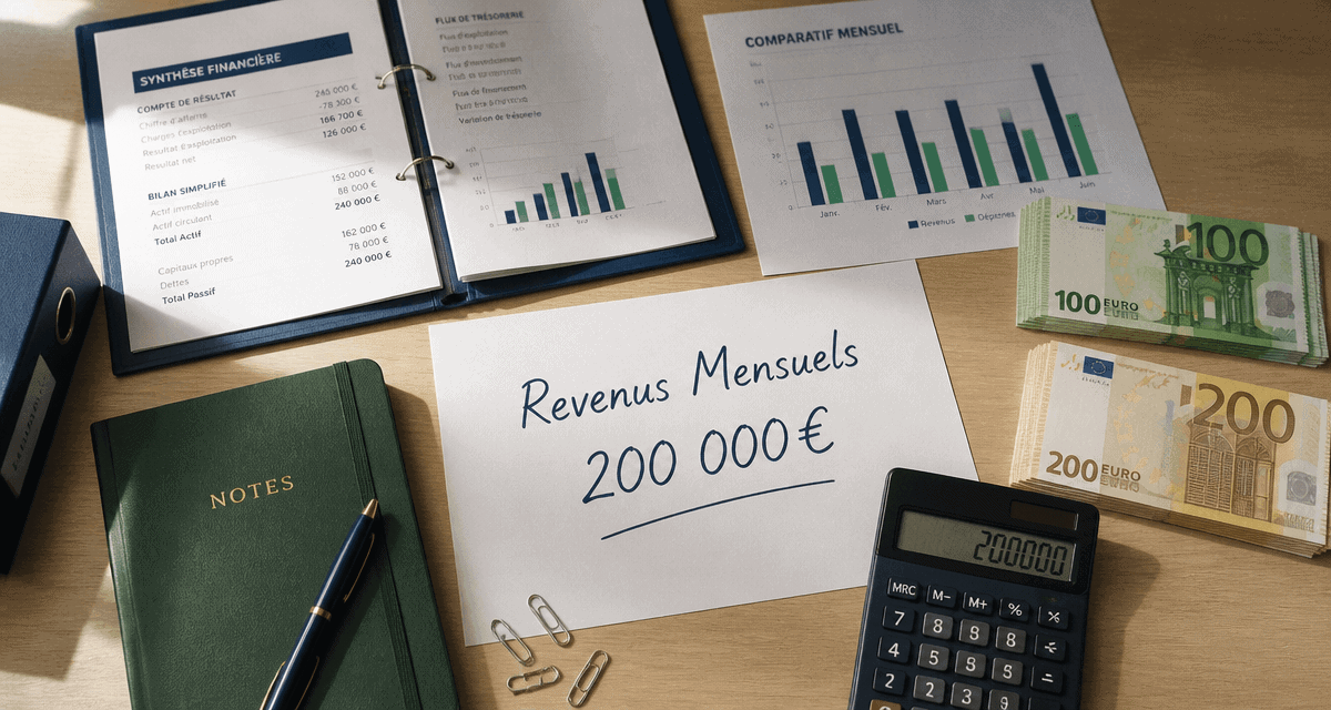 combien rapporte 200 000 euros placés par mois vue bureau