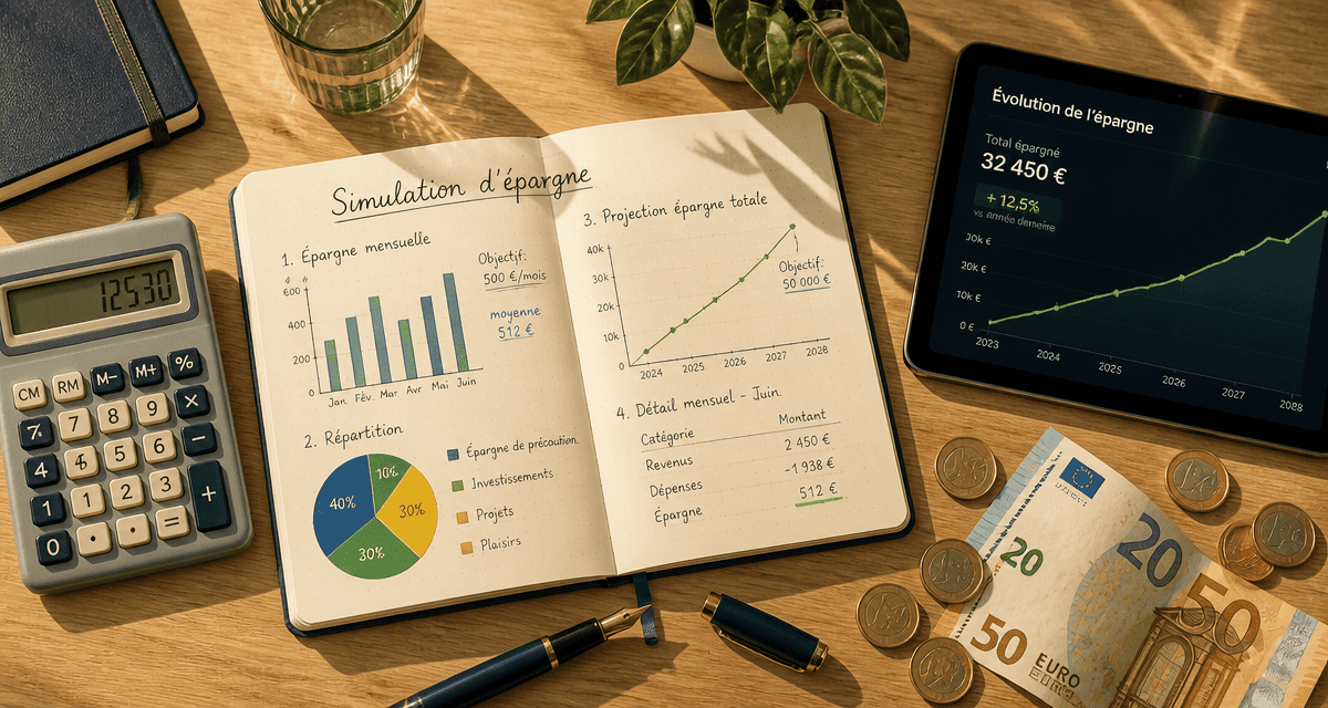 epargne simulation carnet graphiques calculatrice