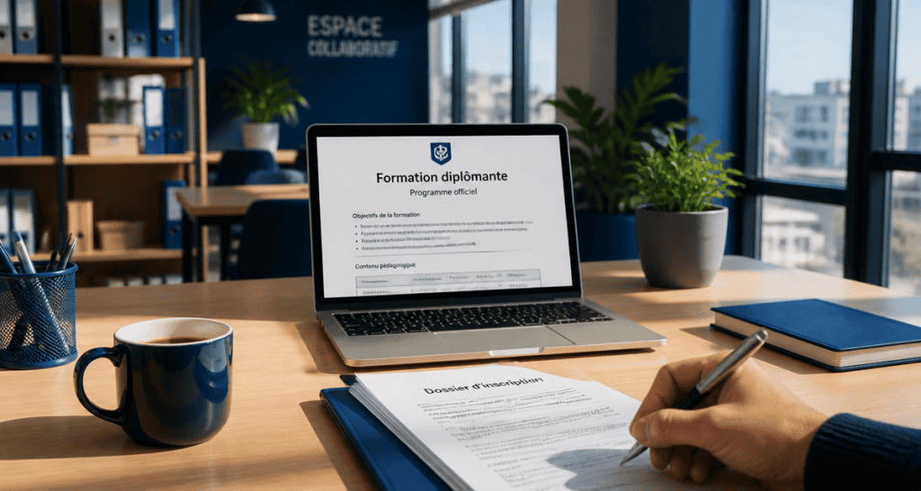 formation diplomante document bureau moderne