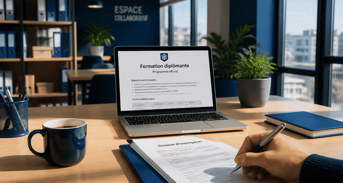 formation diplomante document bureau moderne
