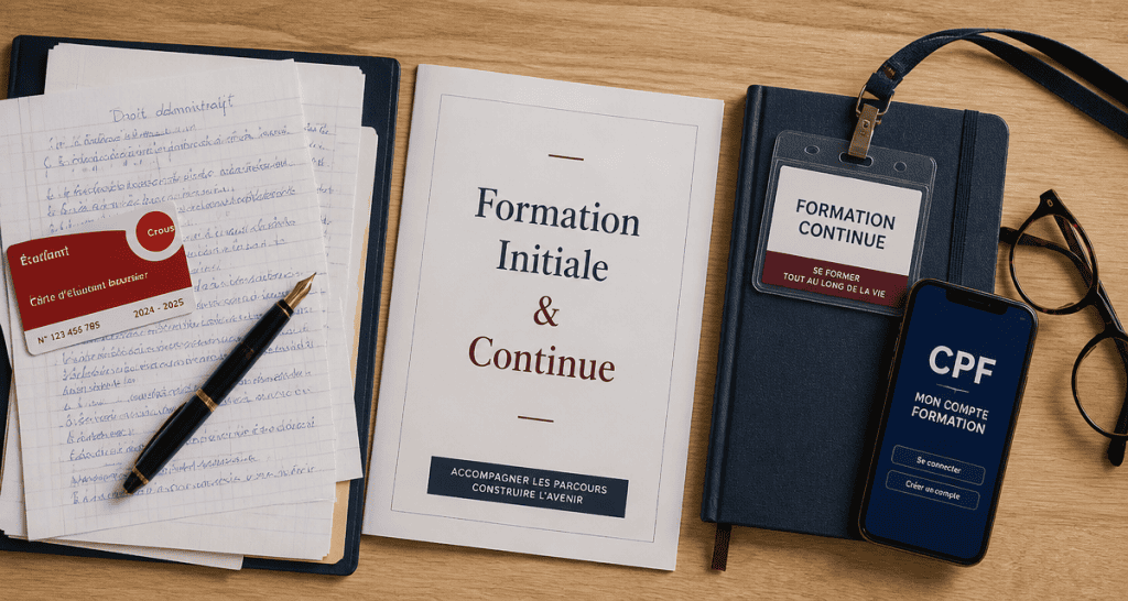 formation initiale et continue dossier étudiant et badge