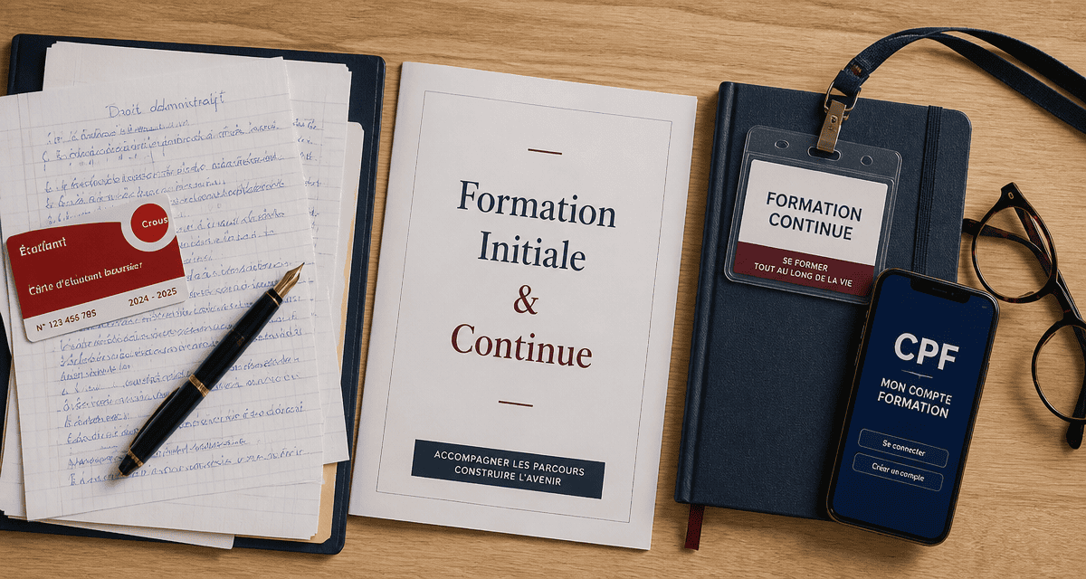 formation initiale et continue dossier étudiant et badge