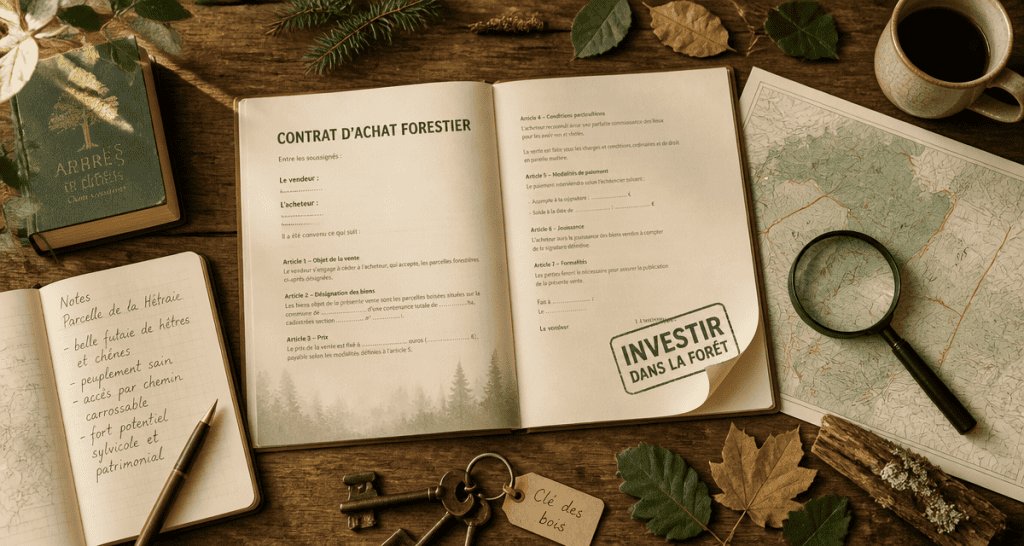 investir dans la foret bureau contrat carte